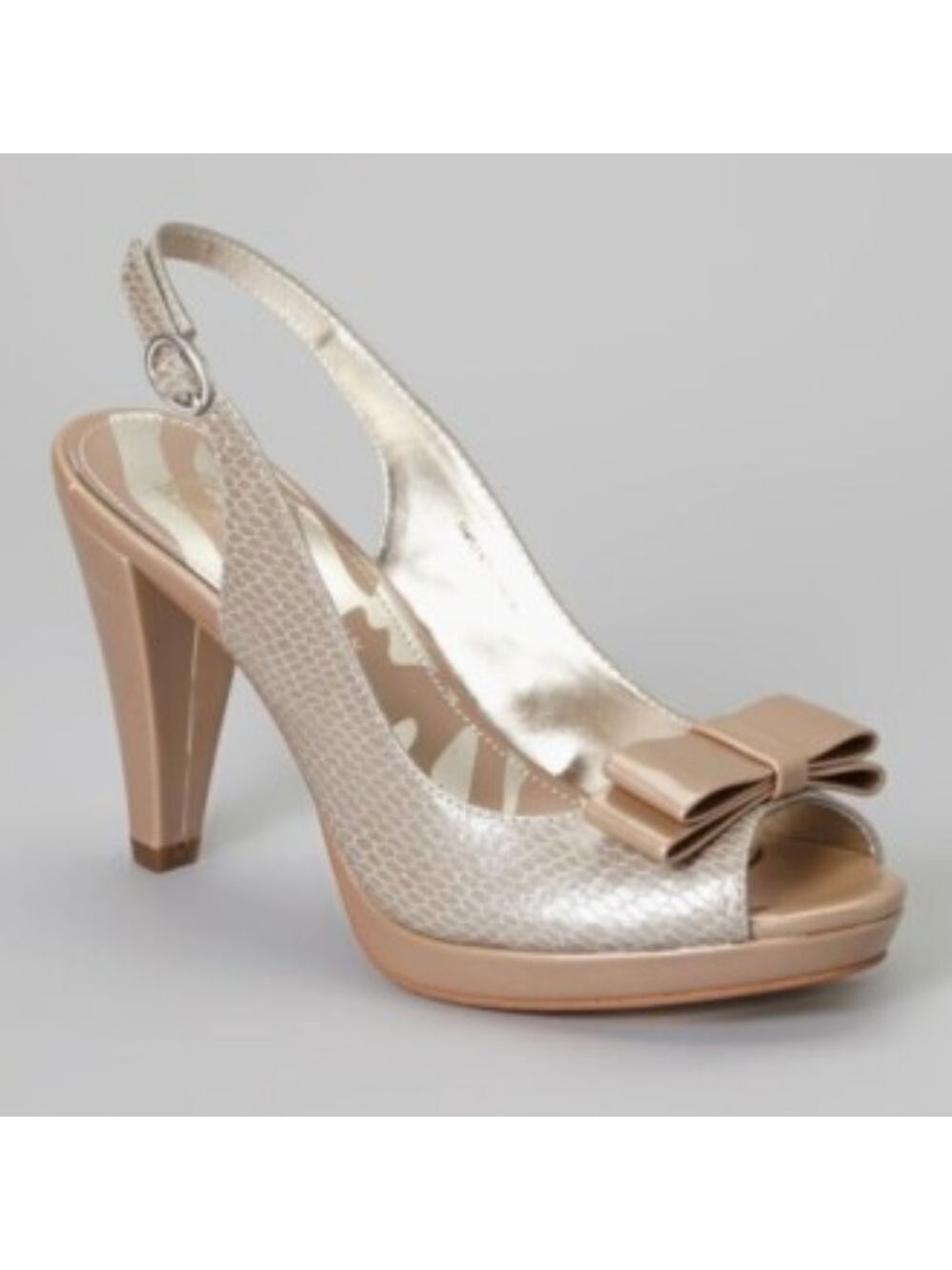 Anne Klein Europa Nude Slingback Heels